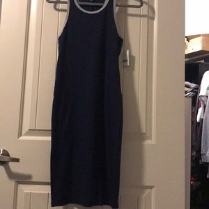 Ribbed racer back dress